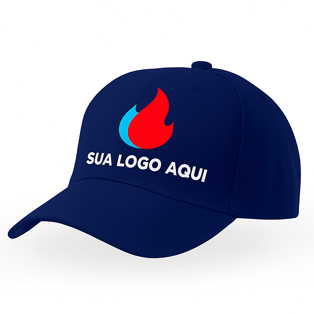 Boné Promocional - Azul Marinho | ABA CURVA