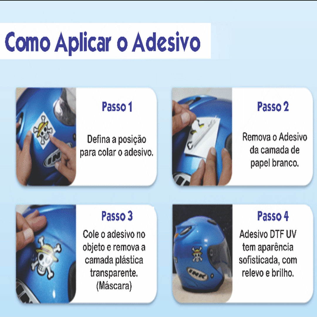 DTF UV - ADESIVO PERMANENTE A4