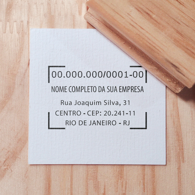 Carimbo CNPJ Padrão para Empresas