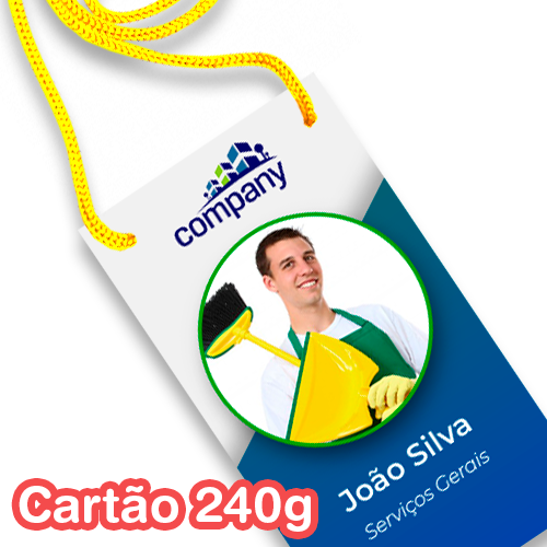 Credencial | Reciclado 240g | 10x15cm | Sem Verniz