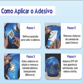 DTF UV - ADESIVO PERMANENTE A3