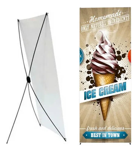 X Banner | Lona + Suporte | 60x160cm