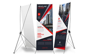 X Banner | Lona + Suporte | 60x160cm