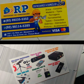 cartão de visita - 100 und