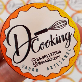 1300 Adesivos 3x3cm - Corte Personalizado