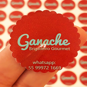 1300 Adesivos 3x3cm - Corte Personalizado