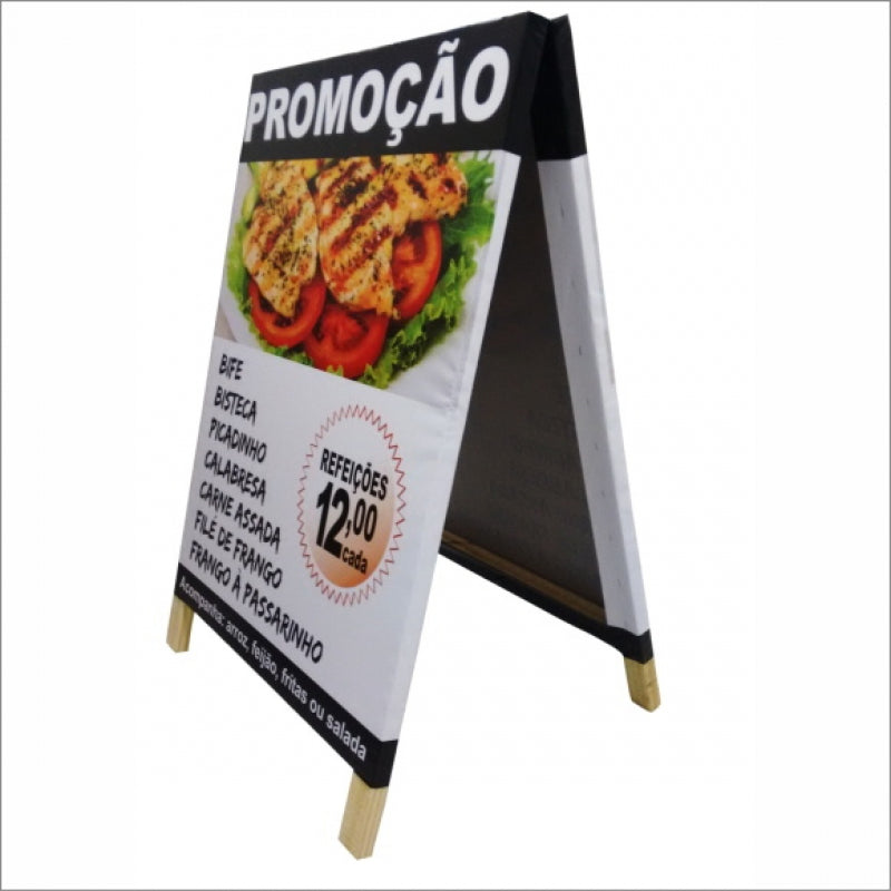 Cavalete Promocional Dupla Face 110x60cm