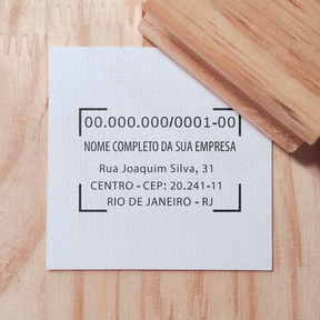 Carimbo CNPJ Padrão para Empresas