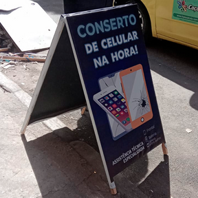 Cavalete Promocional Dupla Face 110x60cm