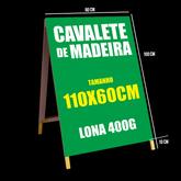 Cavalete Promocional Dupla Face 110x60cm