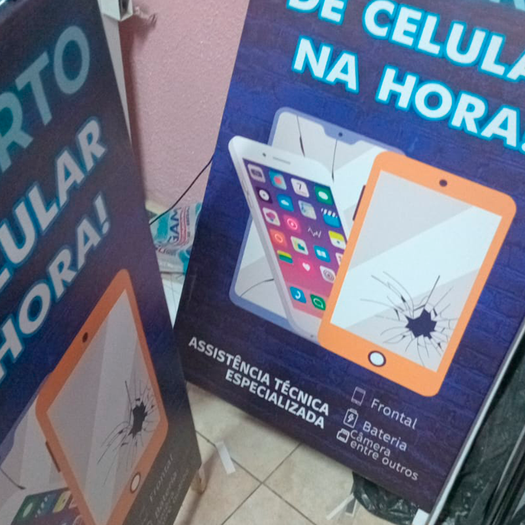 Cavalete Promocional Dupla Face 110x60cm